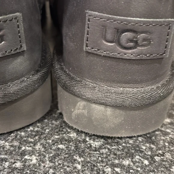 UGG Kristabelle Black Suede Boots, Lace Up Tassel size 7 - Picture 7 of 12